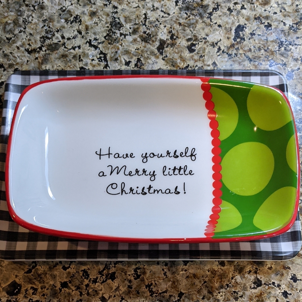 Christmas Candy Soap Dish Trinket Tray Merry Little Christmas Oak Patch Gifts